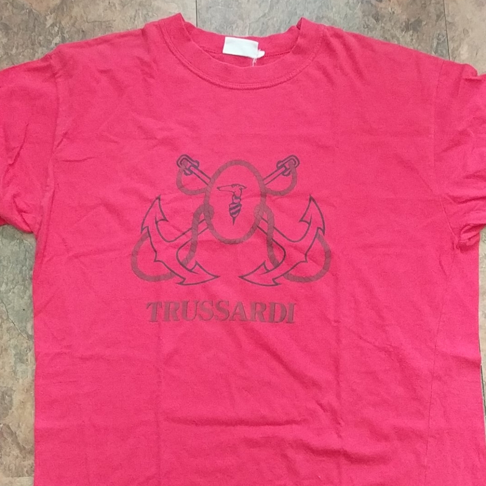 Trussardi anchor logo shirt